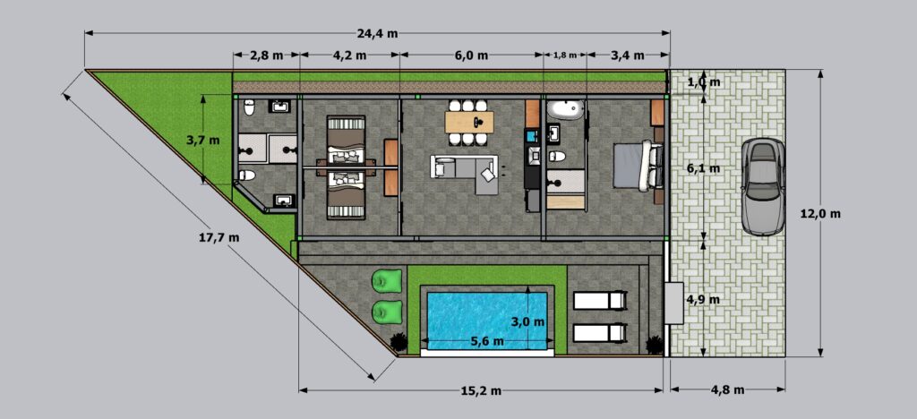 disewakan Leasehold villa kerobokan
